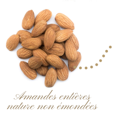 Amandes entières nature non émondées